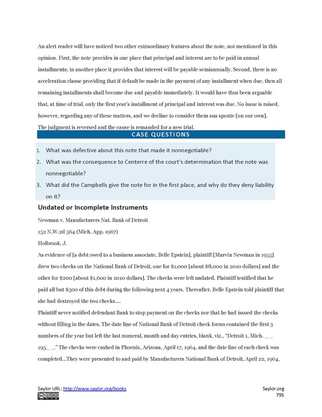 Business Law and the Legal Environment - Page 795
